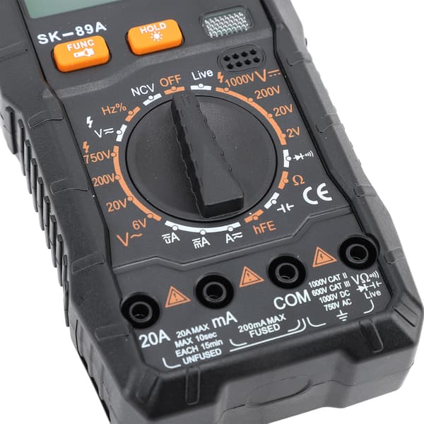 Auto-Ranging Digitalt Multimeter med Stemme, AC/DC Spændingsstrøm, Kapacitans Modstand Frekvensmåler