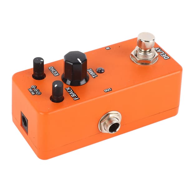 Elektrisk Guitar Effektpedal Enkelt Blok Mini Modulation Forstærker Simulation Pedal Orange Delay