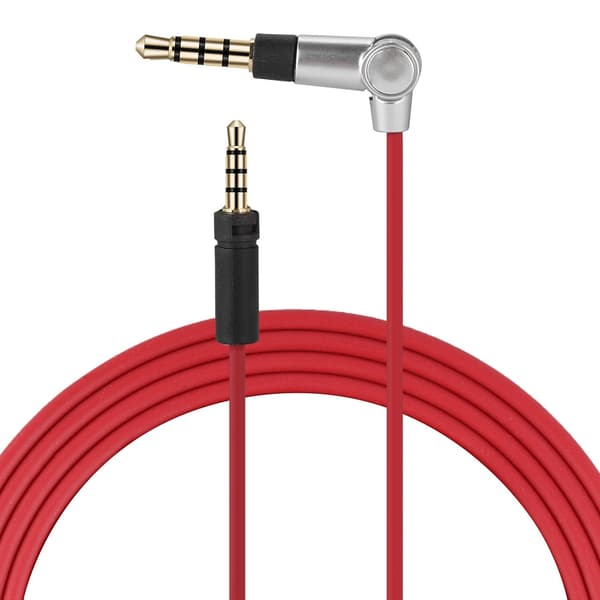 Høretelefonkabel til Sennheiser Momentum Erstatningslydkabel til Android iPhone (Rød)