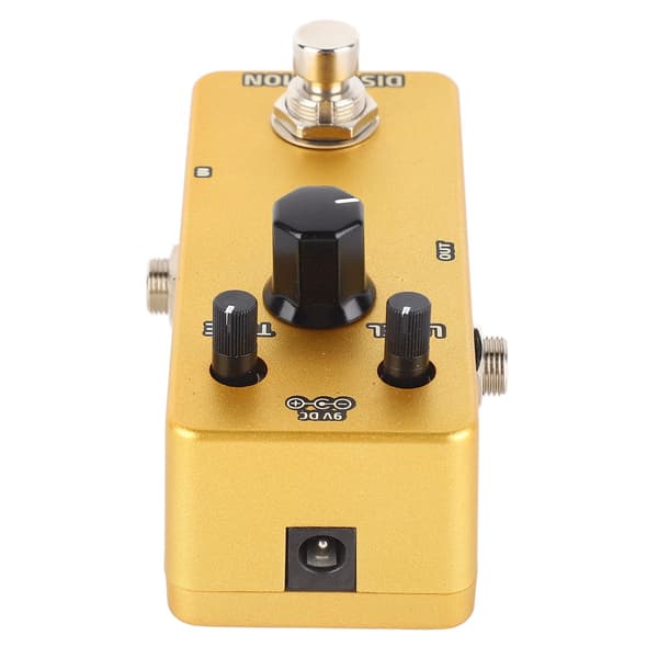 Elgitarr Effektpedal Enkel Block Mini Modulationsförstärkarsimulering Pedal Golden Distortion