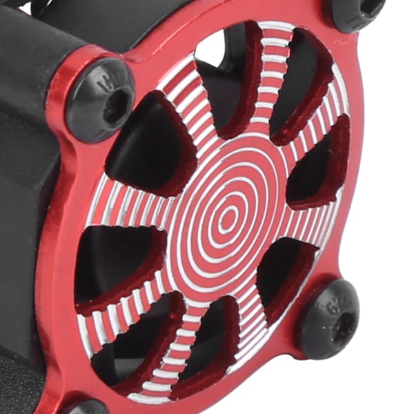 RC Modelbil Motor Køleventilator Køleplade med Termisk Sensor til 540 550 3650 3660Rød