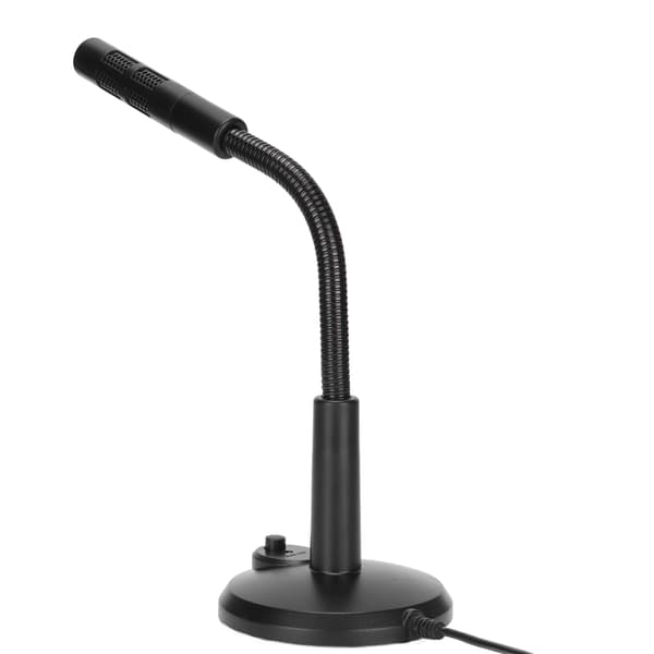 USB-bordmikrofon Plug and Play Omnidirektionel mikrofon til stationær computer med mute-knap til PS4, computer, bærbar computer