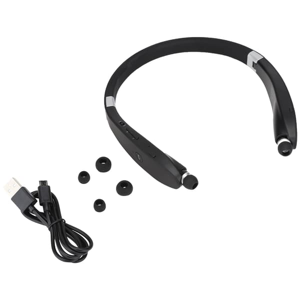 SX-991 Foldbar halsophængt teleskopisk headset trådløs Bluetooth-øretelefon (sort)