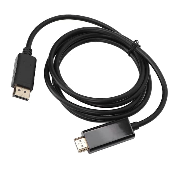 DisplayPort til HD Multimedia Interface-adapter til tv'er og computere, 1,8 m/5,9 fod, 1080p DP til HD Multimedia Interface