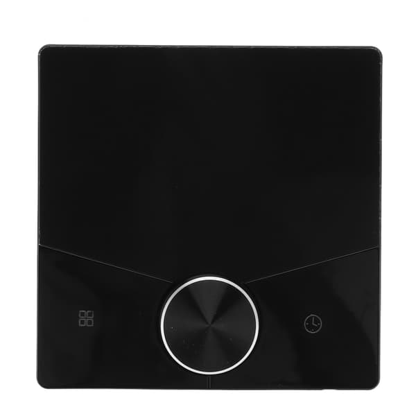 Termostat ABS Sort Smart Programmerbar WiFi Digital Touchscreen LCD Farvetermostat til Husholdning Sort