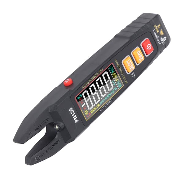 Auto-Ranging Digital Tangamperemeter, True RMS, Farve LCD Elektrisk Tester til AC/DC Strøm, Spænding, Kondensator, Diode & Frekvens