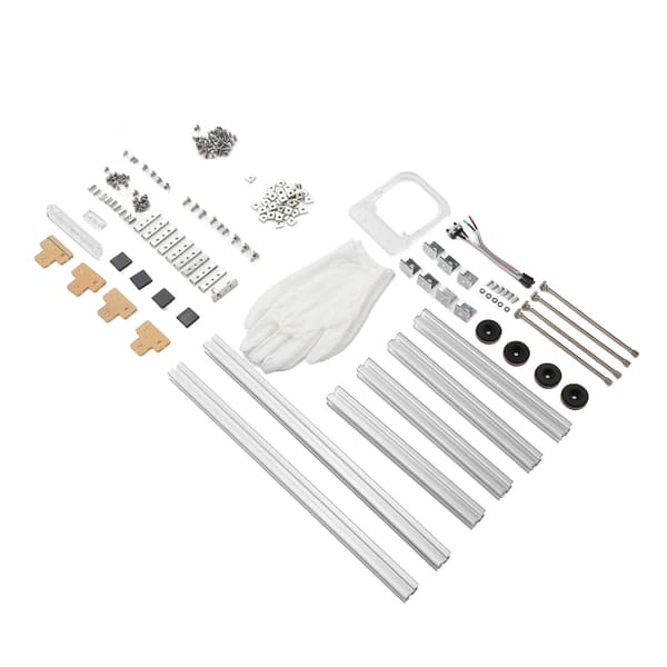 MATX Dator Öppet Chassifäste Utmärkt Värmeavledning Aluminium DIY Bar Ram MATX Datorchassi Silver