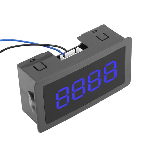DC LED Digital Display 4-siffrig 0-9999 Upp/Ner Plus/Minus Panelräknare Mätare Blå