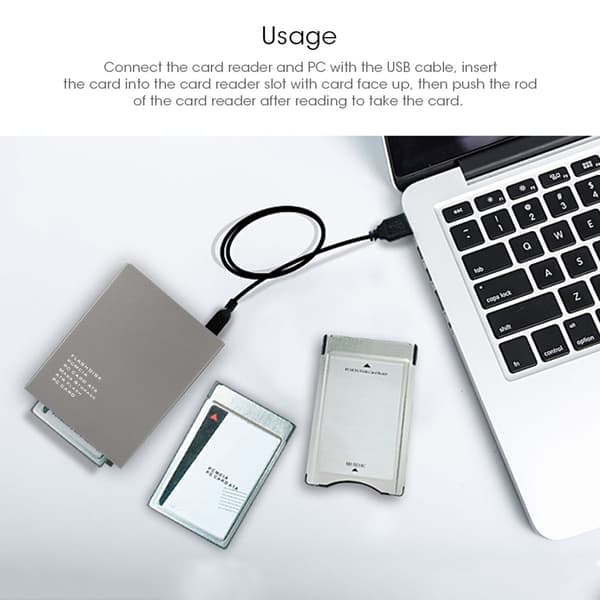 USB2.0 till PC ATA Flashminneskortläsare Plug and Play-adapter för PC-dator