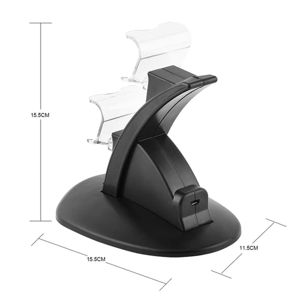 USB Dobbelt Oplader Dockingstation Stand til PS4 til Playstation 4 Slim/Pro Controller
