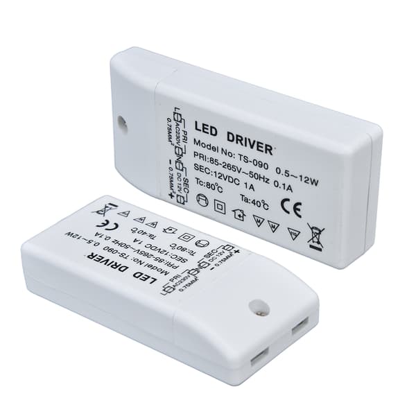 LED Driver 12W 12V DC 1A Strømtransformator LED Lampe Konstant Strøm Drev Strøm AC 85-265V
