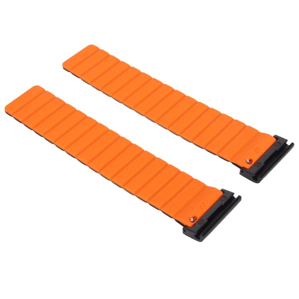 Quick-Release 26mm Silikone Urrem, Svedafvisende Magnetisk Rem til Vertix 2, Sort & Orange