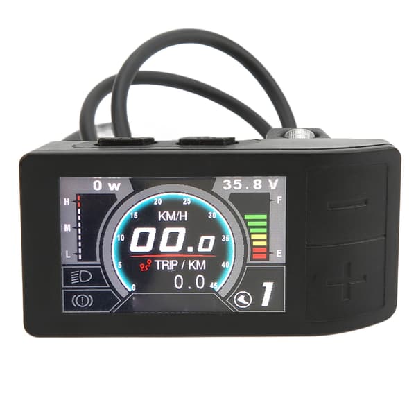 LCD Display ABS 500C Farveindikator Måler Kontrolpanel Elcykel Tilbehør til Bafang BBS01