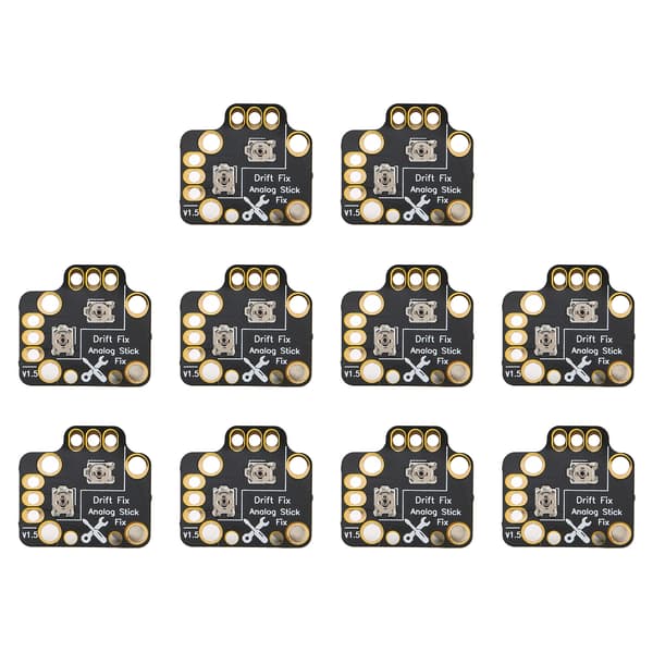 10 stk. Gamepad Joystick Drift Reparationskort Universal 3D Analog Joystick Drift Fix Mod til Game Controllere Sort
