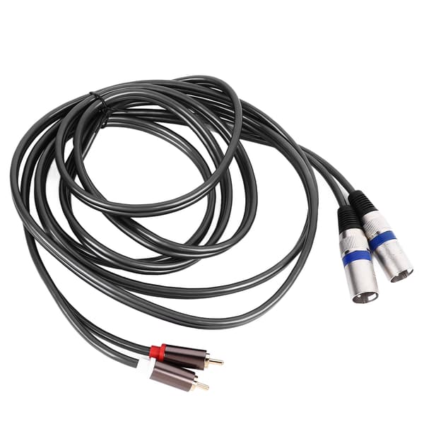 2 RCA til 2 XLR-kabel Han Fleksibel PVC til hjemmebiograf-lydenhedsforbindelse 3 meter