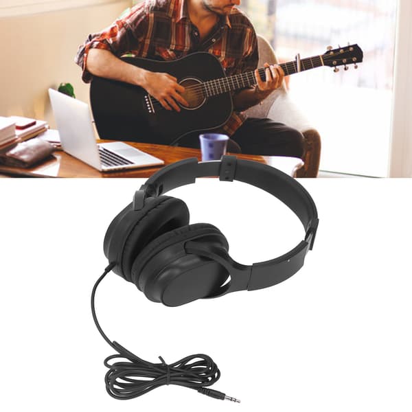 Gitarrhörlurar Ren Ljudkvalitet Infällbara Vikbara Lätta att Förvara Trådbundna Hörlurar för Pickup