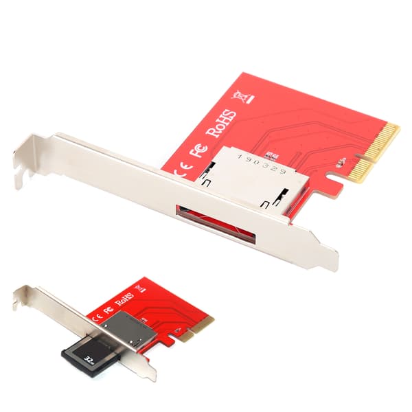 PCIE-adapter CF-kortläsare omvandlarmodul CF201 för Windows OS X LINUX
