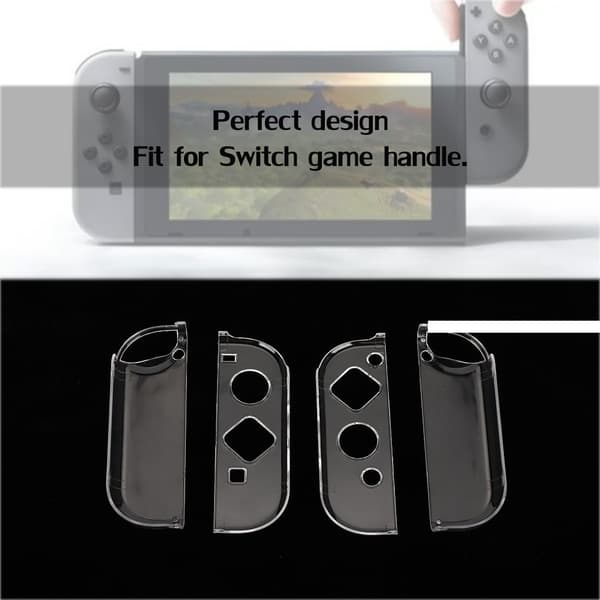 För Switch Gamepad Ultratunt Transparent Skyddsfodral Spelkonsol Skyddsskal