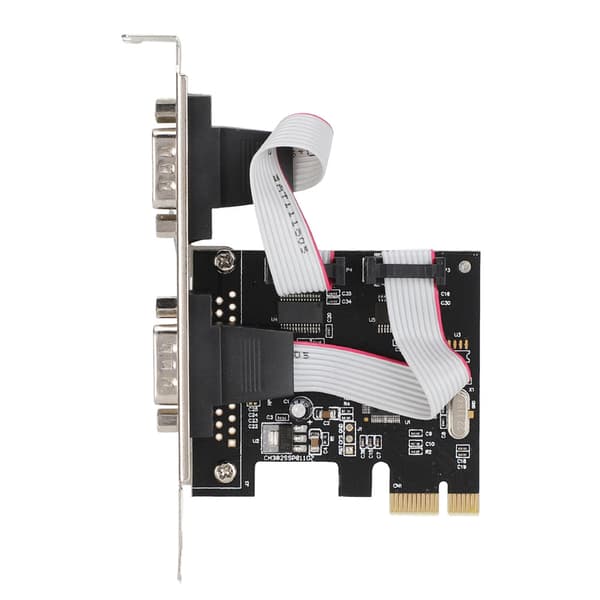 PCI-E PCI Express til Dobbelt Seriel DB9 RS232 2-ports Controller Adapterkort