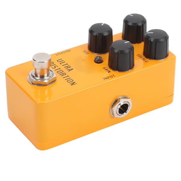 High Gain Distortion Gitarrpedal Aluminiumlegering Elgitarr Distortion Effektpedal med True Bypass DC9V