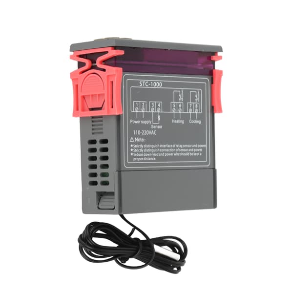 110-220V Digital termostat med temperatursensor Elektrisk temperaturregulator