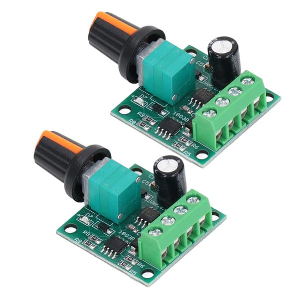 2-pak DC 1.8V-12V PWM Motorhastighedsregulatorafbryder til ventilatorpumpe, variabel kontrolkort