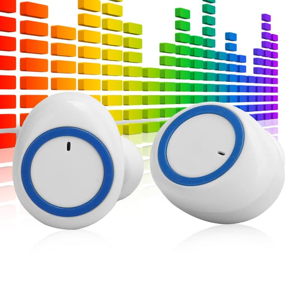 Y50 Trådløs Bluetooth-øretelefon Bluetooth-ørepropper Stereo-hovedtelefon Bluetooth 5.0 Headset Hvid Blå