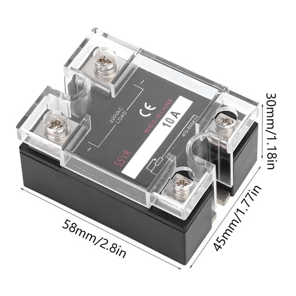 Solid State Spänningsregulator Enfas SSVR 470-560KΩ 220VAC 10A Lastregulator