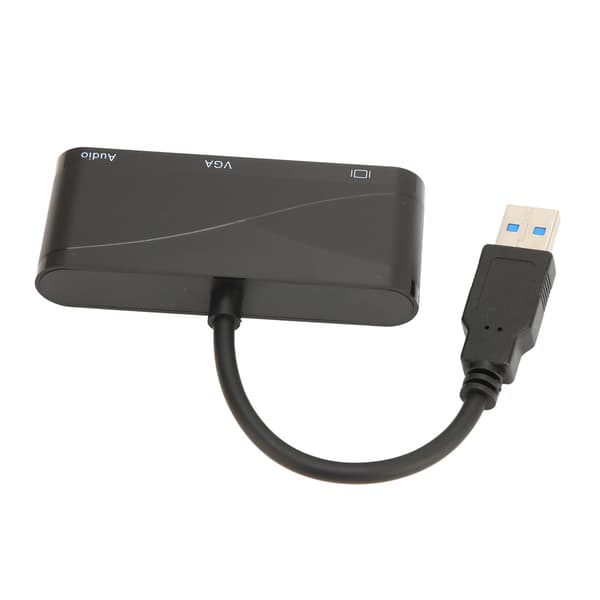 USB-HD Multimedia Interface 2-in-1 musta 1080P 60HZ 5Gbps USB 3.0-VGA-sovitin kokousviihteeseen
