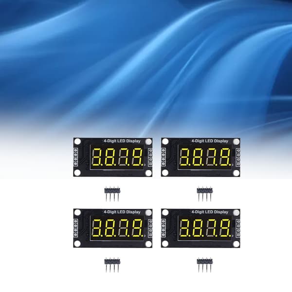 4-pak TM1637 0,36\" Rød LED 4-cifret 7-segment displaymodul Digitalt rør til Arduino