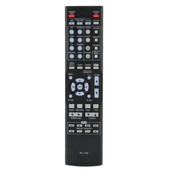 ABS Holdbar Slidstærk Sort Controller Fjernbetjening Erstatningstilbehør til DENON RC-1149