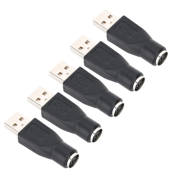 5 STK USB Han til til PS/2 Hun Adapter Konverter til Tastatur Mus med til PS/2 Interface