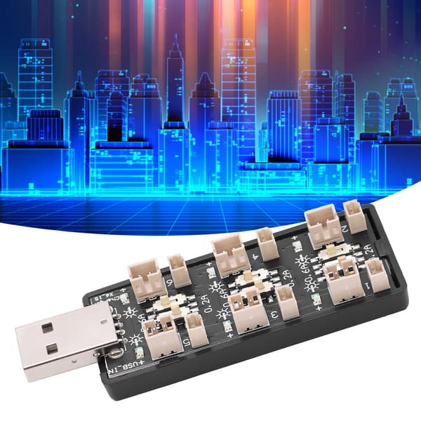 6-kanals USB lithium batteriopladerkort 3.7V 4.2V modul til DIY strømforsyning
