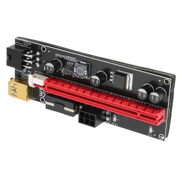 PCIE Riser 4 FP Kondensatorer 6P Interface Effektiv Beskyttende Praktisk Adapterkort til Forbedring af Strømforsyning