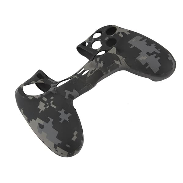 Pehmeä silikonisuojus pölytiivis kotelon kahvan suojus PS4-ohjaimelle, harmaa