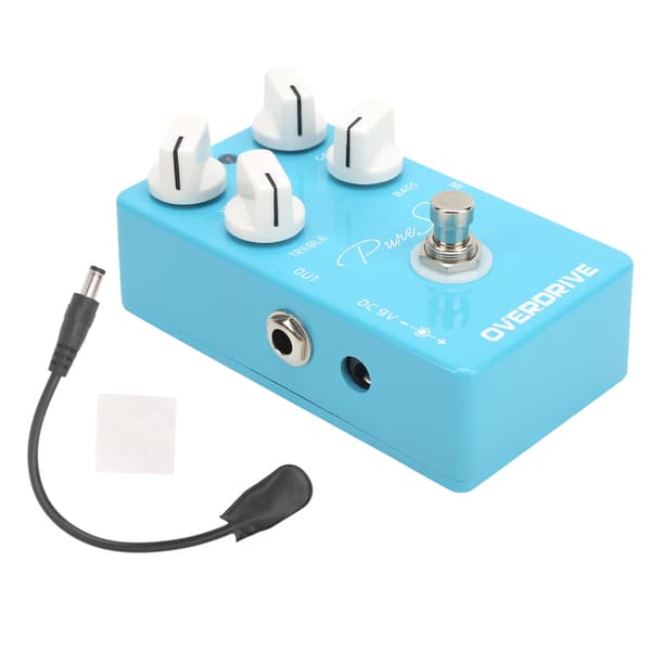 Overdrive Pedal Elgitarr True Bypass Effekt EQ Musikinstrument Tillbehör