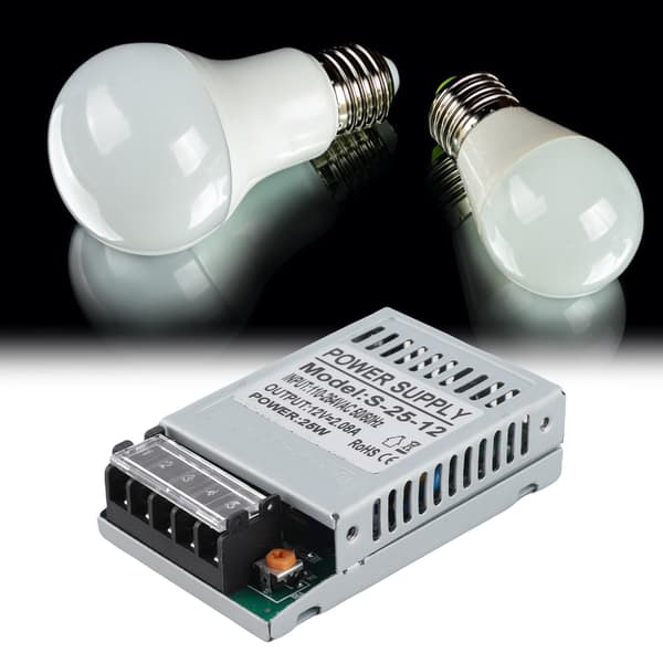 12V 25W 2.08A LED Driver Transformer til lyskasse, stripelys, CCTV-kamera