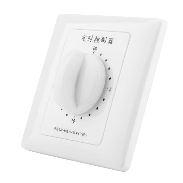 220V Vandpumpe Timer Mekanisk Nedtælling Indendørs Intelligent Tidsafbryder (15 minutter)