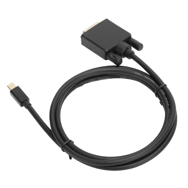 Mini DP til DVI-kabeladapter Kobberleder 4K 1080P med ABS-hus 1,8m/5,9ft