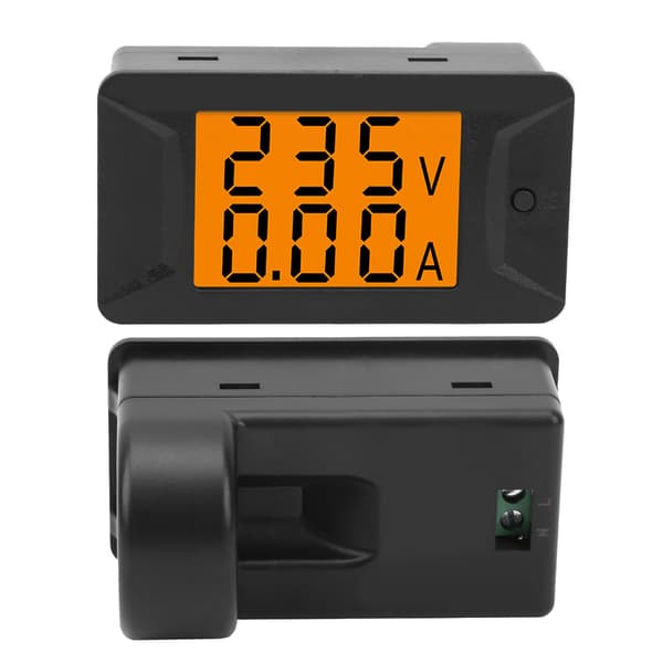 AC 40-400V 100A Dobbelt Digital Volt Amp Panelmåler, Amperemeter & Voltmeter, 110-220V, LED Display