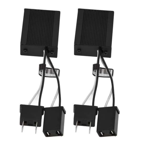 2 stk. LED-forlygtedecoder Anti-jamming aluminiumsskal Bil LED-forlygte Anti-flimmer Canbus-decoder 9-16V