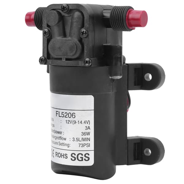 Membranpump Micro DC 12V 36W 73PSI 3.5L/MIN G1/2in Hydrauliska Delar