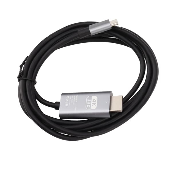 Type C til HD Multimedia Interface Kabel 4K 30Hz Plug and Play UHD USB C til HD Multimedia Interface Adapterkabel