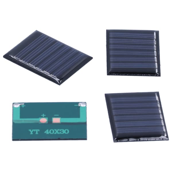 4 st 0,15W 3V solpanel polykisel DIY solcellsladdningsmodul tillbehör 40x30mm