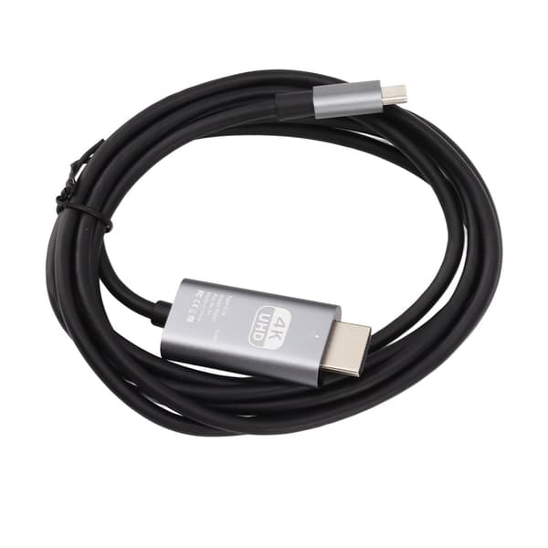 Type C til HD Multimedia Interface Kabel 4K 30Hz Plug and Play UHD USB C til HD Multimedia Interface Adapterkabel