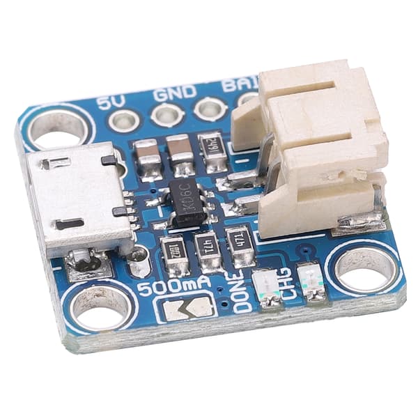 USB Micro B Opladermodul Kort 5V Pin til LiPoly Li-Ion Batteripakke