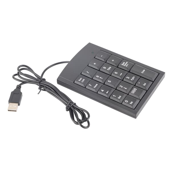 Bärbar Mini USB Numerisk Knappsats Nummer Tangentbord för Bärbar Dator