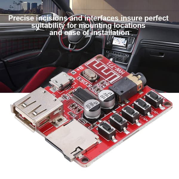 Effektforstærker Audio Receiver Modul Bil Bundkort Højttaler Bluetooth MP3 Stereo Kort