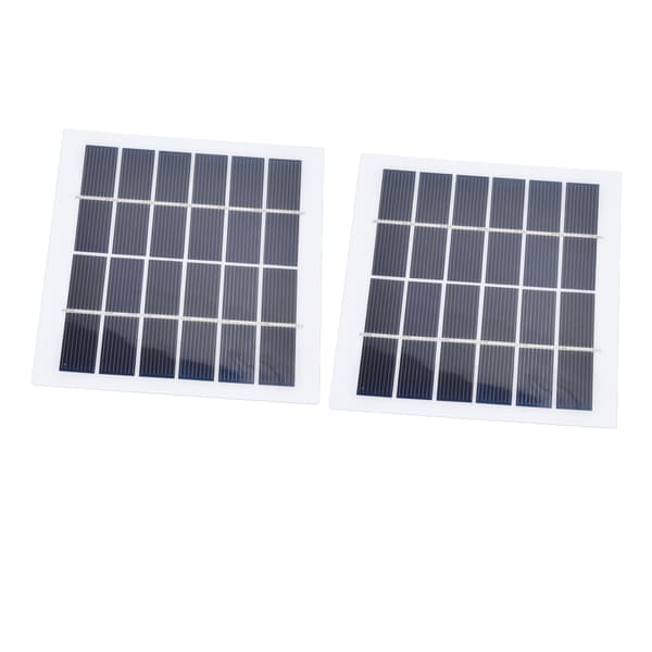 2-pack 2W 6V Mini Solpaneler, Högeffektiva Små Solceller för Hemmabelysningssystem