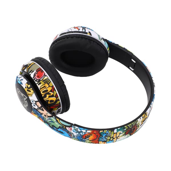 Trådlöst Bluetooth-headset Multifunktionell brusreducering Djup bas Innovativ graffitidesign Bluetooth-hörlurar